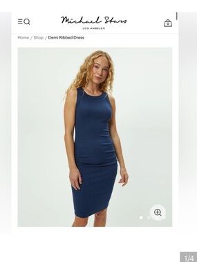 Michael Stars Navy Blue Sleeveless Maxi Dress